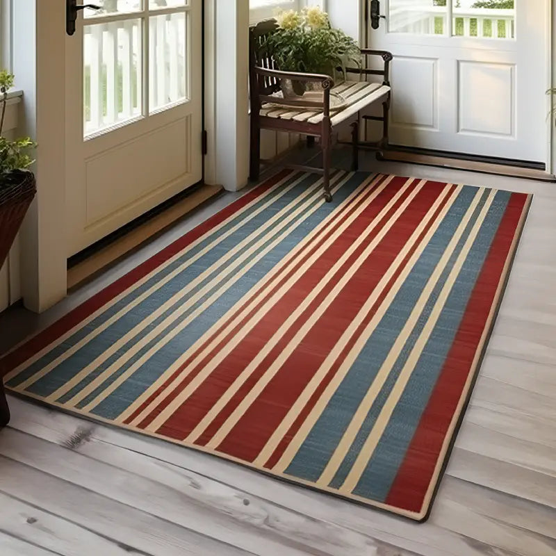 Solid-Color/Striped Rugs