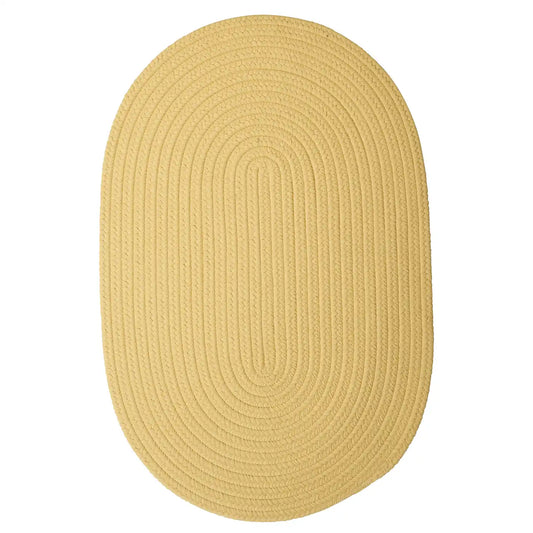 Boca Raton Pale Banana Handcraft Braided Rug