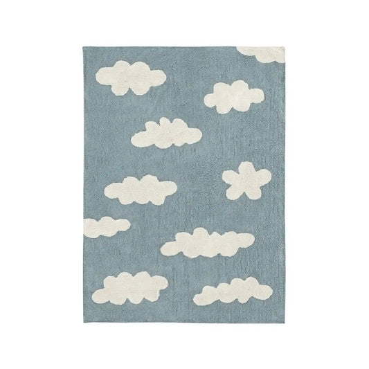 Lorena Canals Clouds Washable Rug - Vintage Blue (Clouds Collection)