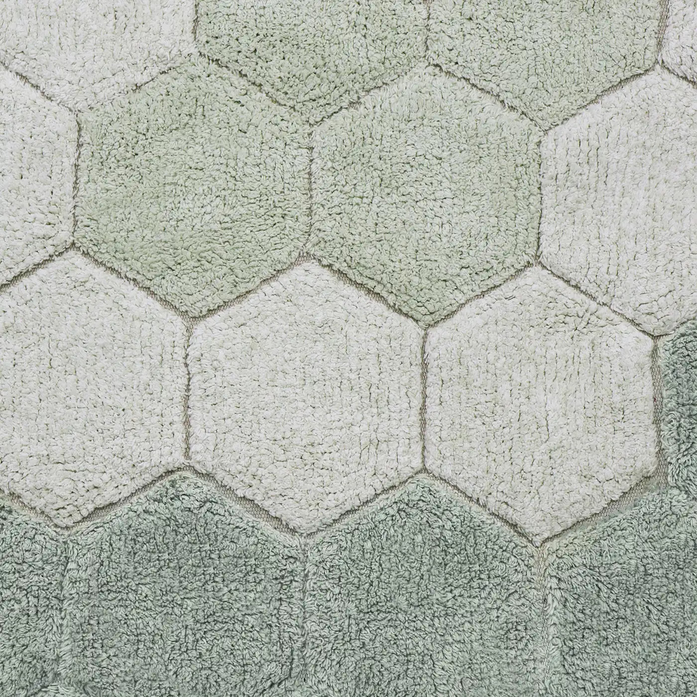 Lorena Canals Round Honeycomb Washable Rug - Blue Sage (Planet Bee Collection)