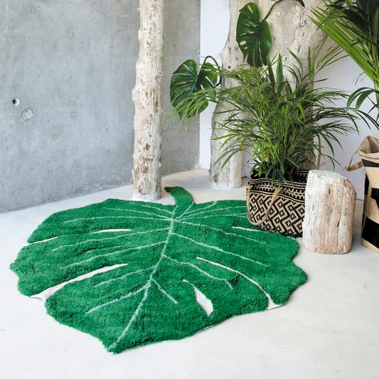 Lorena Canals Monstera Washable Rug - Green (Plants Collection)