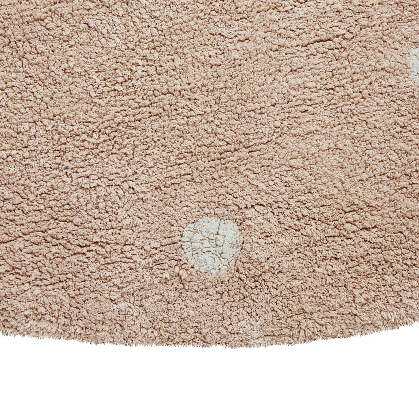 Lorena Canals Round Dot Washable Rug - Rose (Mushroom hunters / Forest finds Collection)