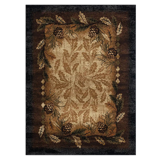 Mayberry Oak Ridge Rug in Southwestern/Lodge & Floral style.