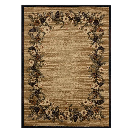 Mayberry Fleetwood Rug in Southwestern/Lodge & Bordered style.