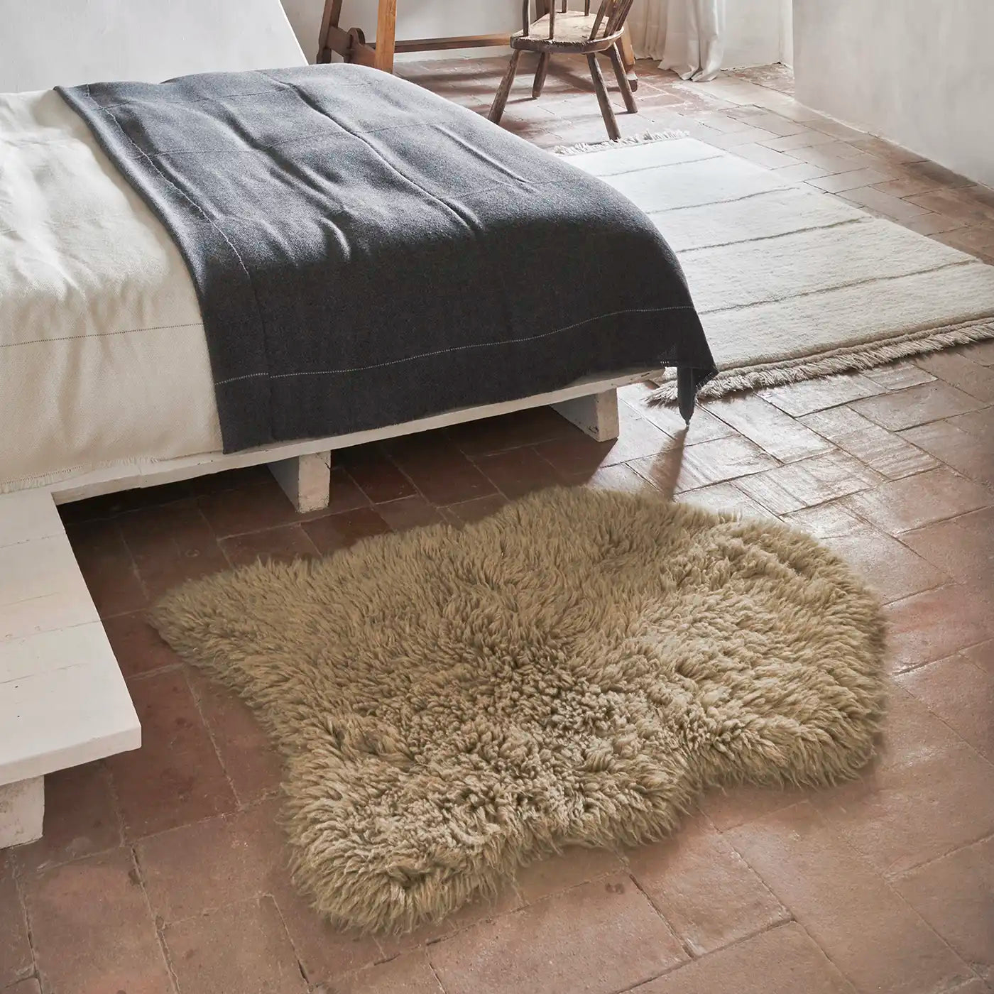 Lorena Canals Woolly Wool Washable Rug - Sheep Beige (Sheep of the World Collection)