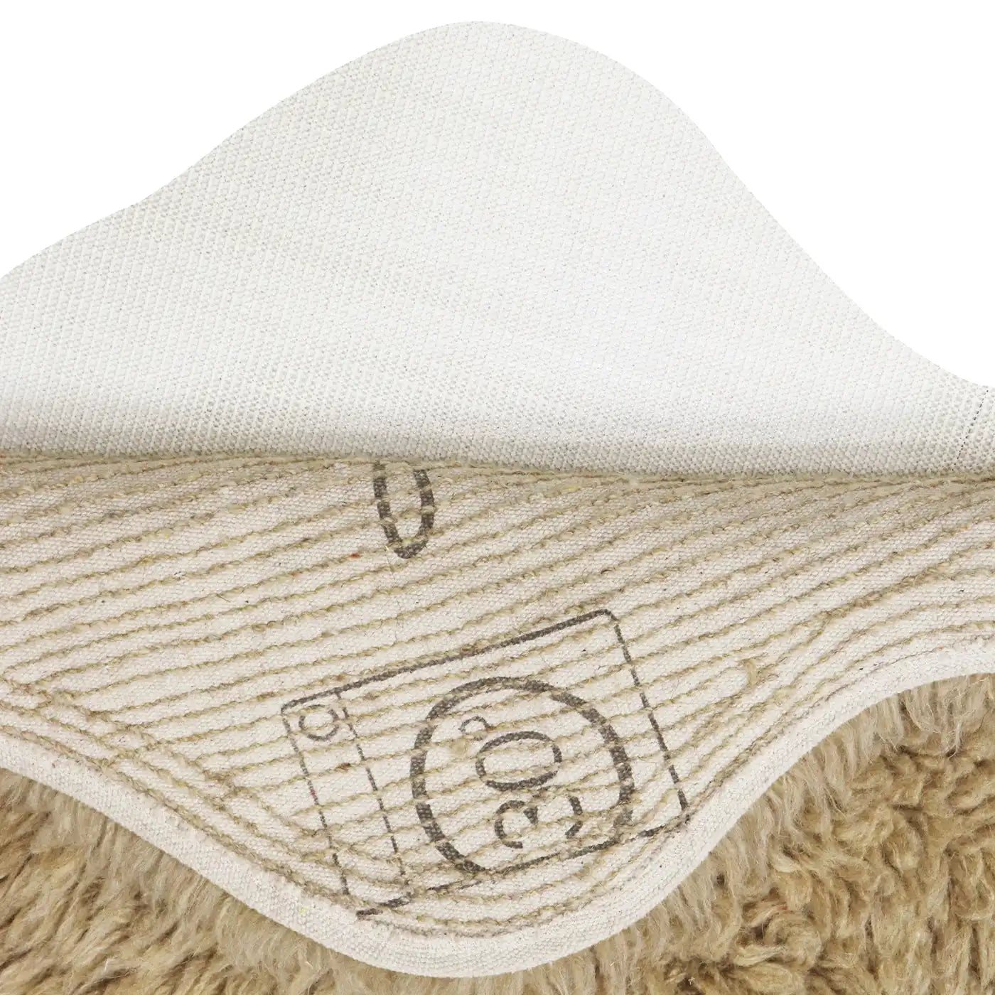 Lorena Canals Woolly Wool Washable Rug - Sheep Beige (Sheep of the World Collection)