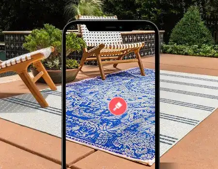 Virtual visualizer helps you to view the rug in your space.