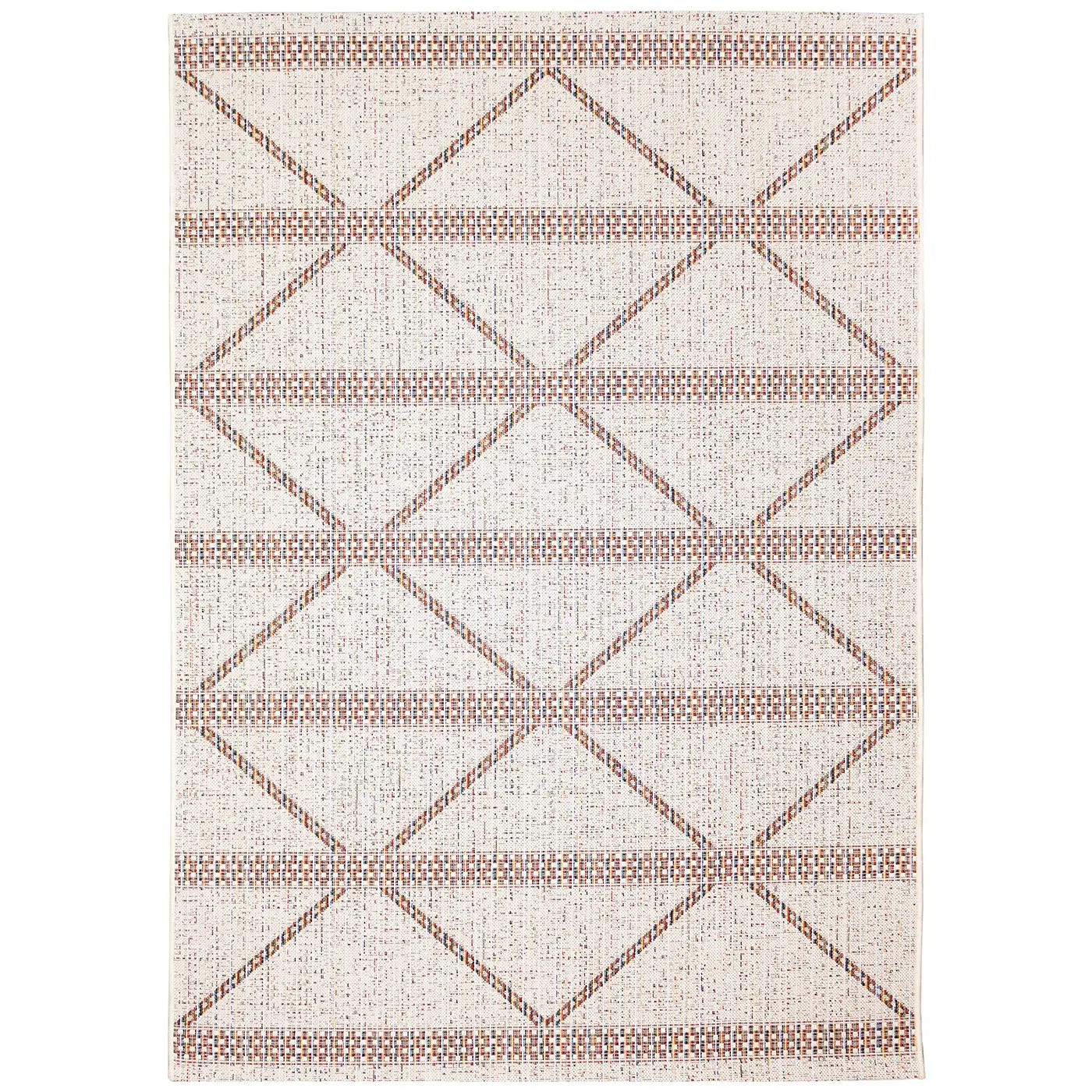 Trans Ocean Diamond Stripe Rug in Diamond/Trellis & Geometric style.