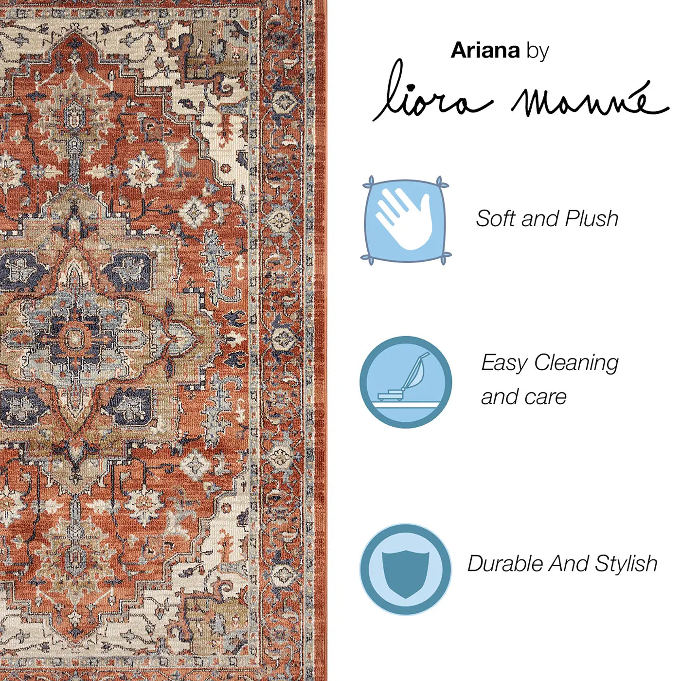 Trans Ocean Heriz Rug in Oriental/Traditional & Vintage/Distressed style.