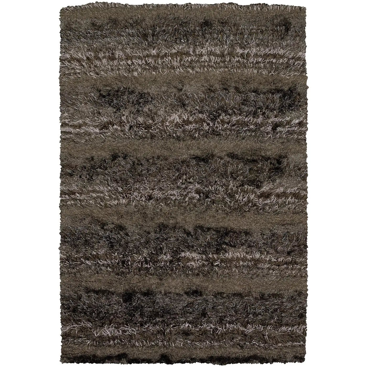 Chandra KAP-15502 Rug in Shag & Solid-Color/Striped style.