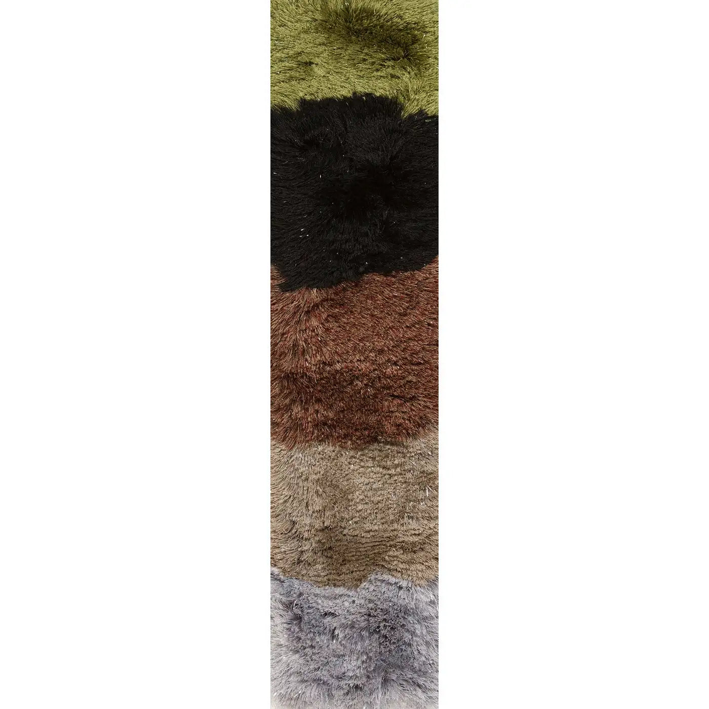 Chandra MER-6901 Rug in Shag & Solid-Color/Striped style.