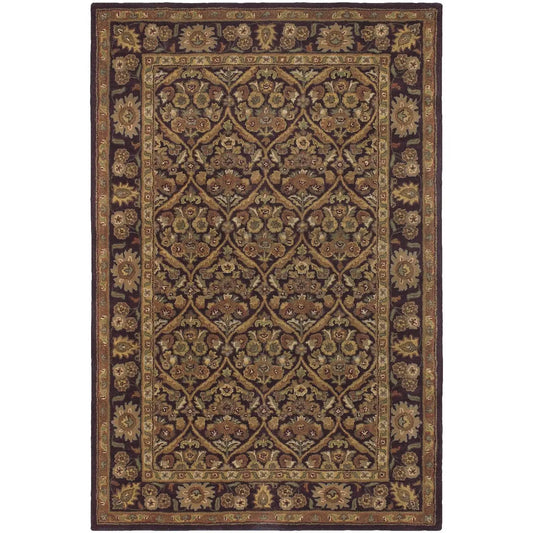 Chandra MET-563 Rug in Oriental/Traditional & Persian style.