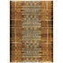 Marina Tribal Stripe Indoor/Outdoor Low Profile Rug - Gold