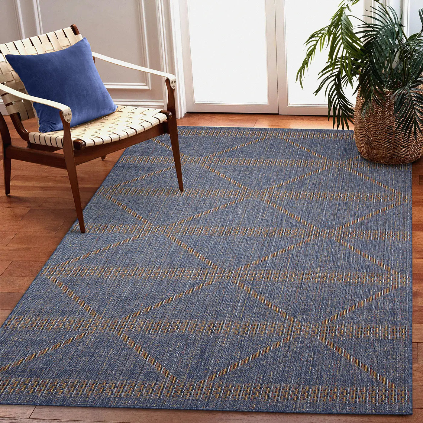 Trans Ocean Diamond Stripe Rug in Diamond/Trellis & Modern/Abstract style.