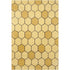 Stella STE-52133 Yellow Geometric Wool Rug