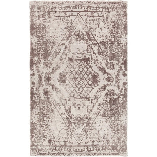 Tayla TAY-42402 Grey/White/Charcoal Vintage Hand Tufted Wool Rug