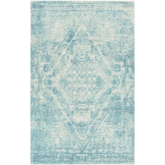 Tayla TAY-42403 Blue/White Vintage Hand Tufted Wool Rug