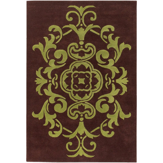 Venetian VEN-6003 Brown/Green Hand Tufted Wool Rug