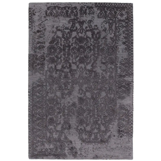 Xia XIA-43700 Black Oriental Hand Tufted Wool Rug