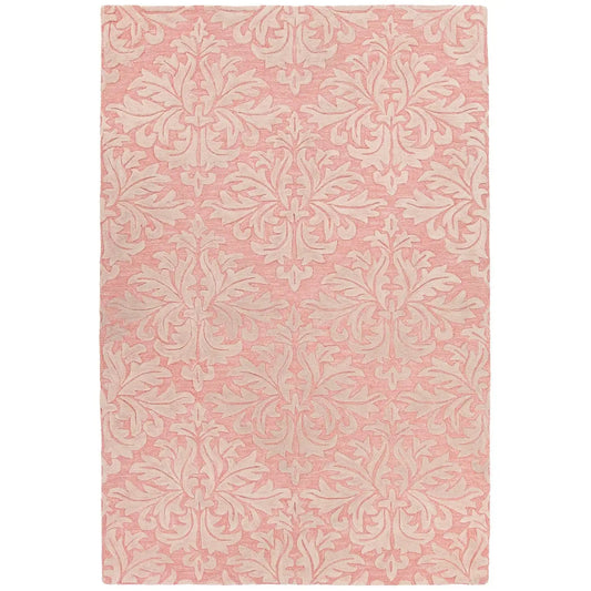 Yelena YEL-43801 Pink Floral Hand Tufted Wool Rug
