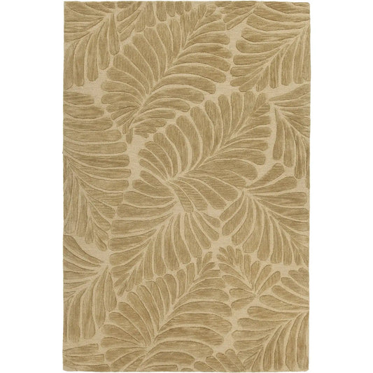 Yelena YEL-43803 Green/Ivory Floral Hand Tufted Wool Rug